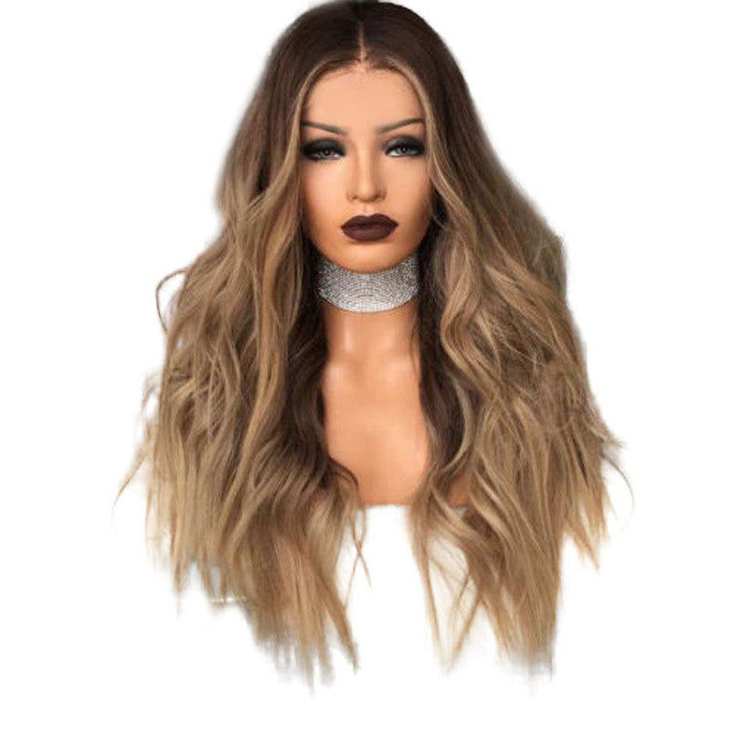 European And American Ladies With Long Brown Gradual Curly Hair