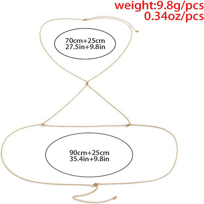 Women's Fashion Personality Tassel Body Chains